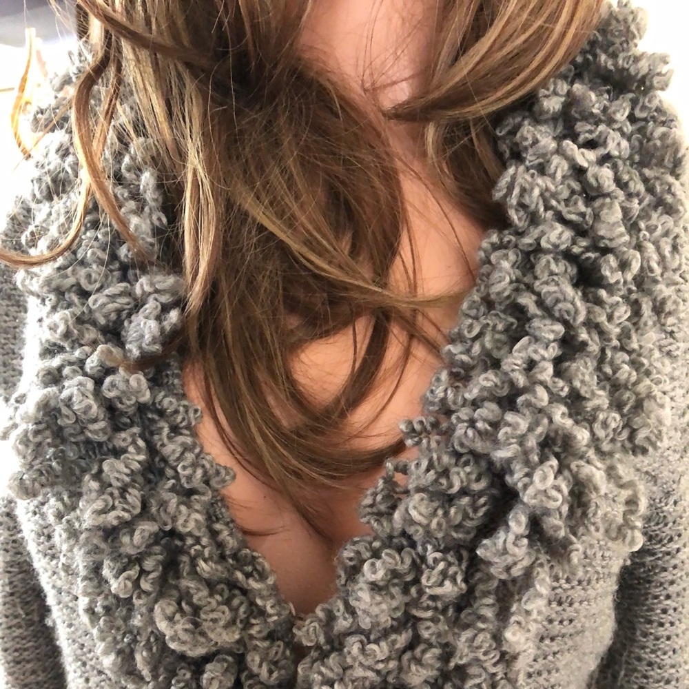 Beautiful Unique Style Gray Sweater